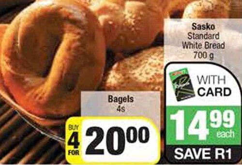 Spar Sasko Standard White Bread 700 g offer