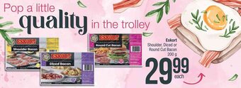 Spar ESKORT Shoulder, Diced or Round Cut Bacon 200g offer