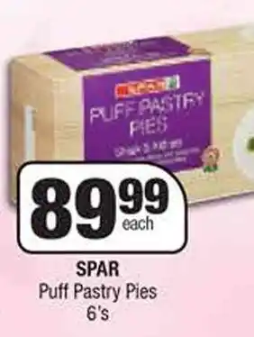 Spar SPAR Puff Pastry Pies 6's offer