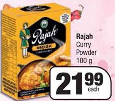 Spar Rajah Curry Powder 100g offer