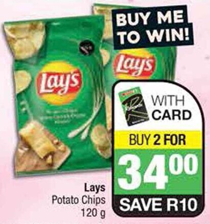 Spar Lays Potato Chips 120g offer