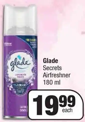 Glade Secrets Airfreshner 180 ml