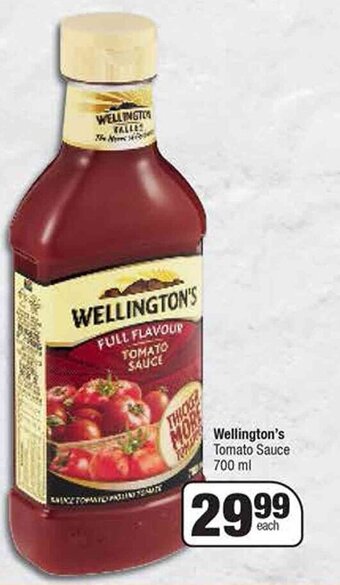 Spar Wellington's Tomato Sauce 700 ml offer