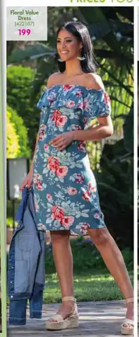 Makro Floral Value Dress - 422107 offer