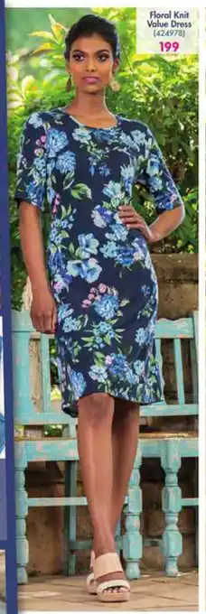 Makro Floral Knit Value Dress - 424978 offer