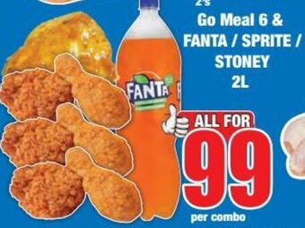 Boxer Go Meal 6 & FANTA/ SPRITE / STONEY 2L offer