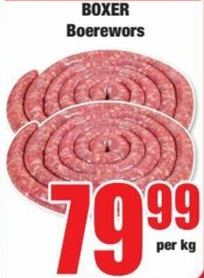 Boxer BOXER Boerewors offer