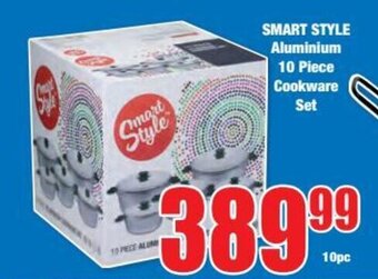 SMART STYLE Aluminium 10 Piece Cookware Set