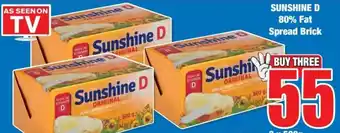 SUNSHINE D 80% Fat Spread Brick