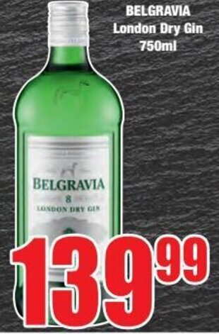Boxer BELGRAVIA London Dry Gin 750ml offer