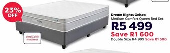 The Bed Store Dream Nights Geltex Medium Comfort Queen Bed Set offer