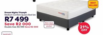 The Bed Store Dream Nights Triumph Medium Comfort Queen Bed Set offer