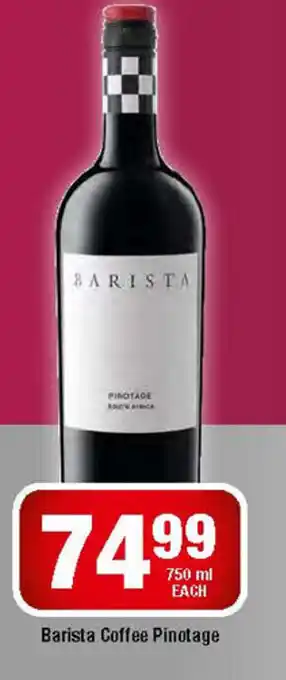 Barista Coffee Pinotage 750ml each