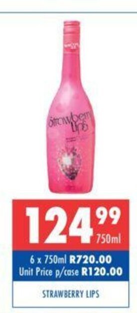 Ultra Liquors Strawberry Lips 750ml offer