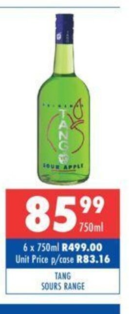 Tang Sours Range 750ml