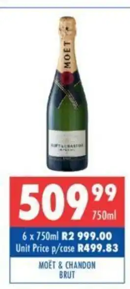 Ultra Liquors Moet & Chandon Brut 750ml offer