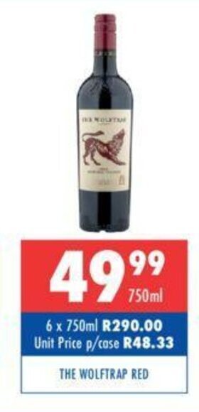 Ultra Liquors The Wolftrap Red 750ml offer