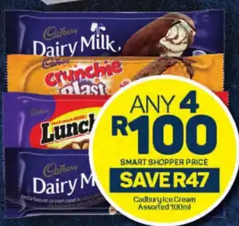 Pick n Pay Cadbury Ice Cream Assorted 100ml offer