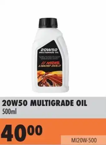 Midas 20W50 MULTIGRADE OIL 500ml offer