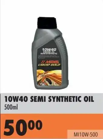 Midas 10W40 SEMI SYNTHETIC OIL 500ml offer