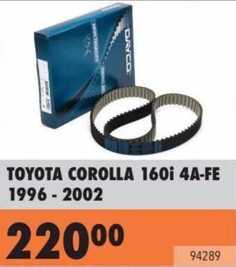 Midas TOYOTA COROLLA 160i 4A-FE 1996 - 2002 offer