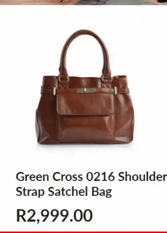 Green Cross Green cross 0216 shoulder strap satchel bag offer
