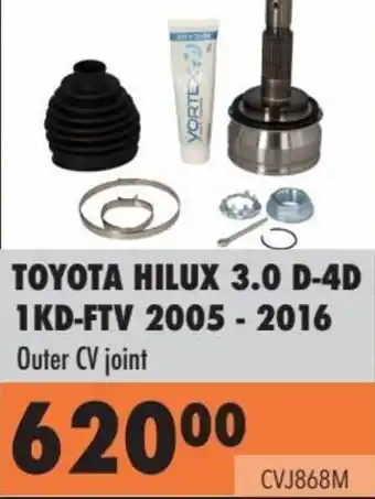TOYOTA HILUX 3.0 D-4D 1KD-FTV 2005 - 2016 Outer CV joint