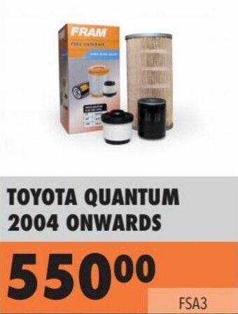 Midas TOYOTA QUANTUM 2004 ONWARDS offer