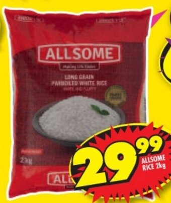 Shoprite ALLSOME RICE 2kg offer