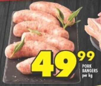 Shoprite Pork Bangers offer