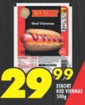 Shoprite ESKORT RED VIENNAS 500g offer