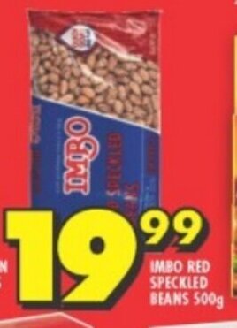 Shoprite IMBO RED SPECKLED BEANS 500g offer