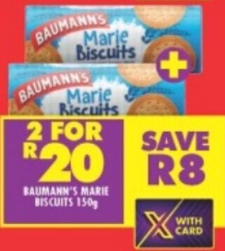 Shoprite BAUMANN'S MARIE BISCUITS 150g offer