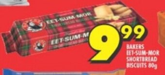 Shoprite BAKERS EET-SUM-MOR SHORTBREAD BISCUITS 80g offer
