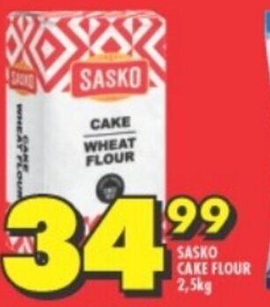Shoprite SASKO CAKE FLOUR 2,5kg offer