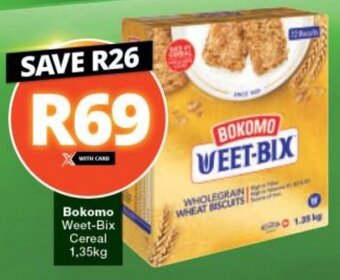Checkers Bokomo Weet-Bix Cereal 1,35kg offer