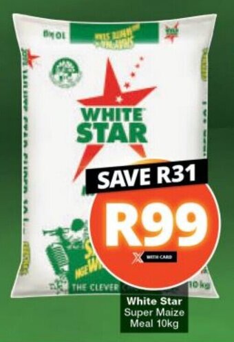Checkers White Star Super Maize Meal 10kg offer