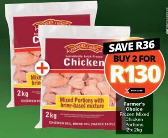 Checkers Farmer's Choice Frozen Mixed Chicken Portions offer