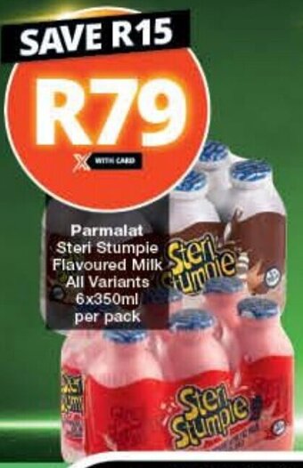 Checkers Parmalat Steri Stumpie Flavoured Milk offer
