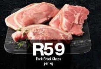 Checkers Pork Braai Chops per kg offer