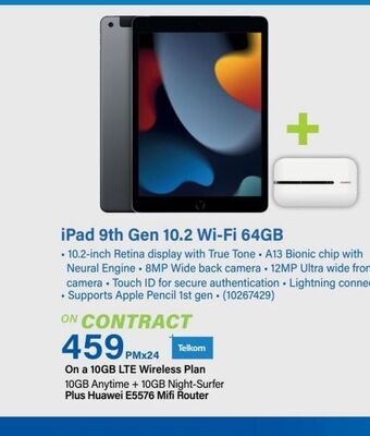 Incredible Connection Ipad 9th gen 10.2 wi-fi 64gb offer