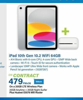 Incredible Connection Ipad 10th gen 10.2 wifi 64gb offer