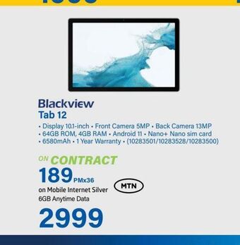 Incredible Connection Blackview tab 12 offer
