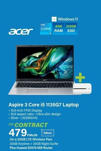 Incredible Connection Aspire 3 core i5 offer