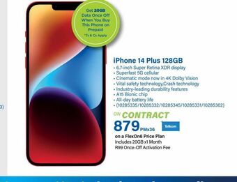 Incredible Connection Iphone 14 plus 128gb offer