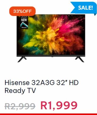 Sounds Great Led tv hisense 32'' offer