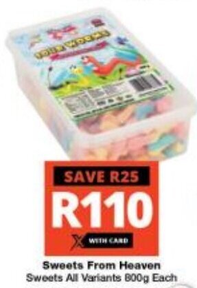 Checkers Sweets From Heaven Sweets All Variants 800g Each offer