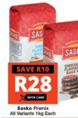 Checkers Sasko Premix All Variants 1kg Each offer