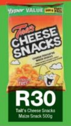 Checkers Tait's Cheese Snacks Maize Snack 500g offer