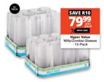 Hyper Value Willy/Zombie Glasses -12-Pack